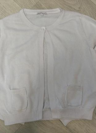 Кофта белая под платье на пуговичке 9-10 лет bluezoo.