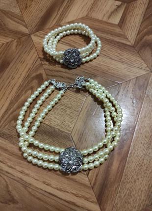 Ожерелье с браслетом
