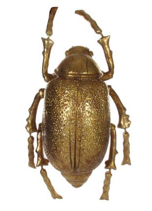 Фігурка декоративна "золотий жук" l 25 см