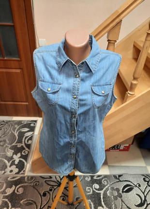 Сорочка джинсова