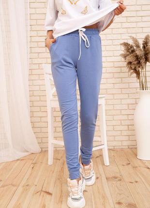 Спортивные брюки женские двухнитка цвет джинс