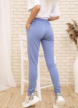 Спортивные брюки женские двухнитка цвет джинс3 фото