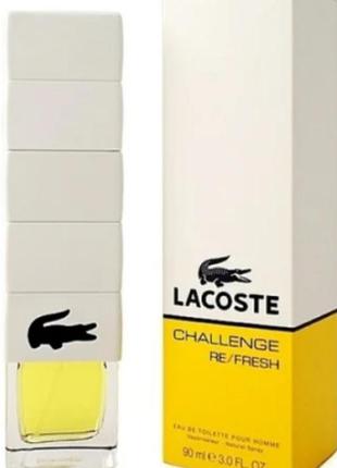 Чоловіча туалетна вода lacoste challenge re fresh 90 мл