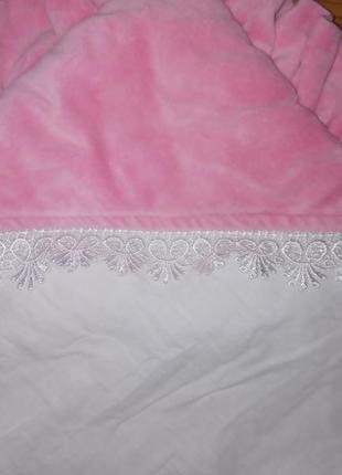 Уголок одеяло конверт на выписку розовый стразы10 фото