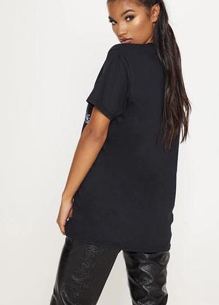 Футболка оверсайз с принтом prettylittlething, plt4 фото