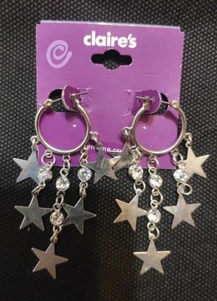 Серьги кольца бренда claire's 2