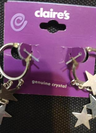 Серьги кольца бренда claire's 3