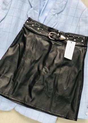 Юбка эко-кожа mohito