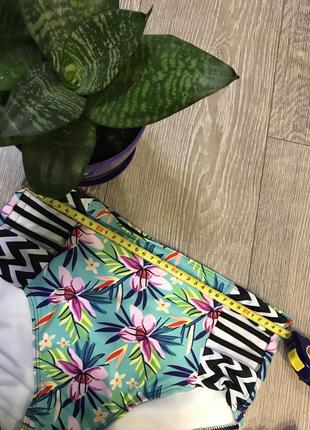 🌈яскраві високі плавки низ від купальника 12/л6 фото