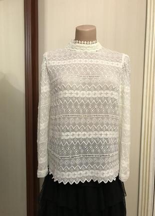 Ажурная блуза,кружево,прошва,винтажный стиль