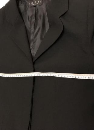 Жіночий чорний  піджак/жакет priority, 46 розмір6 фото