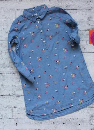 Платье рубашка h&m 4-5 лет