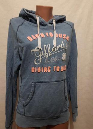 Кофта реглан ,теплого - блакитного кольору під джинсу