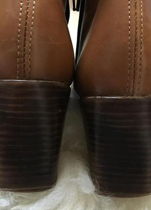Натуральные кожаные утеплённые ботиночки 39 размер6 фото