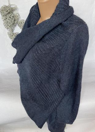 Стильний синій кардиган, 70% мохер 2