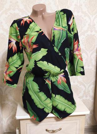 Шикарний стильний яскравий ромпер