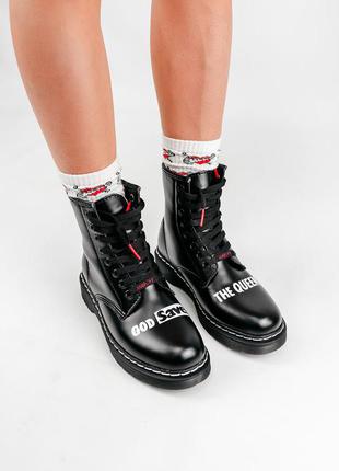 Мартинсы зимние dr.martens ❄ботинки кожаные, сапоги на меху, наложенный платёж