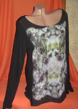 Нарядная туника кофточка цветочный принт street one