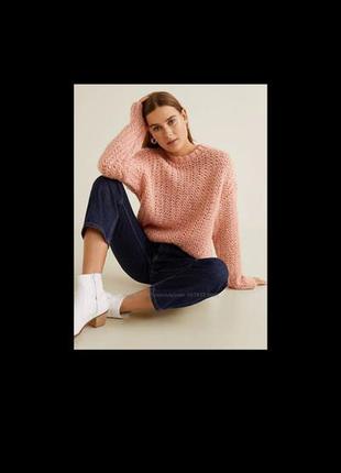 Теплий в'язаний светр mango s джемпер у складі шерсть шерстяний