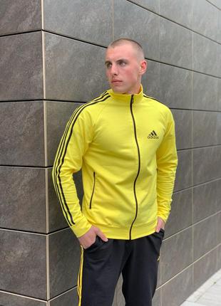 Чоловічий спортивний костюм adidas, туреччина, жовтий, xxl4 фото