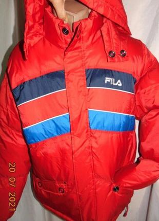 Нова брендова зимова спорт курточка fila.л-м