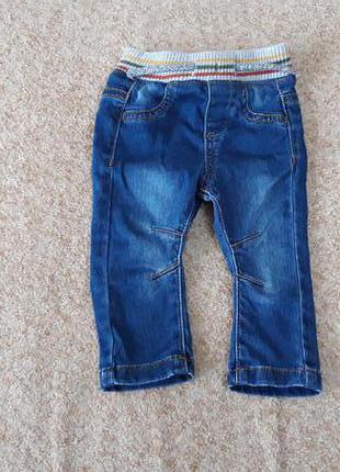 Фирменные джинсы-узкачи 0-3мес