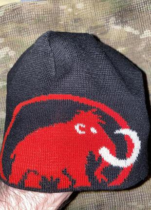 Шапка mammut beanie, оригинал, one size unisex6 фото