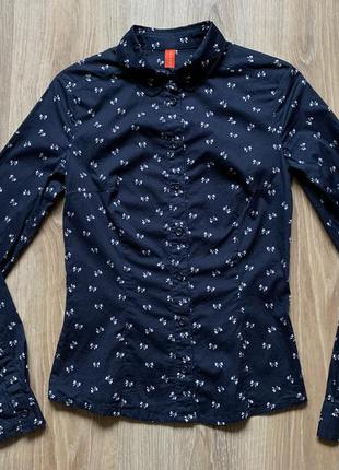 Жіноча сорочка класична ostin бавовняна з довгим рукавом2 фото
