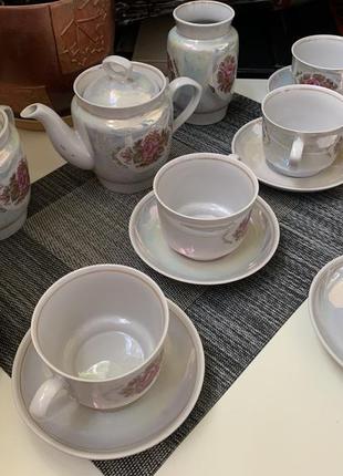 Чайный сервиз, фарфор/ чайний сервіз, порцеляна