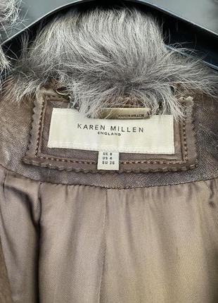 Karen millen дублёнка пиджак кожаный10 фото