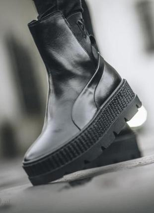 Puma fenty ботинки челси черные1 фото
