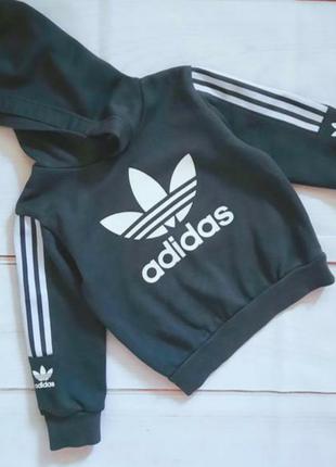 Худи толстовка с капюшоном на флисе adidas