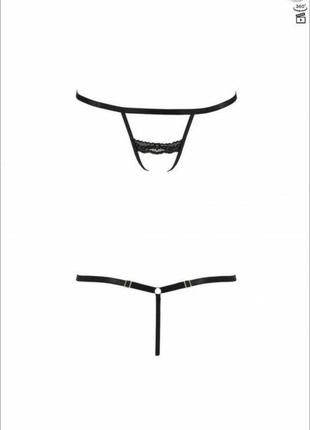Трусики премиальные стринги с кружевом