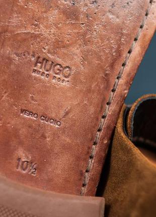 Дерби премиум класса hugo boss 44,5 кожаные мужские туфли оригинал7 фото