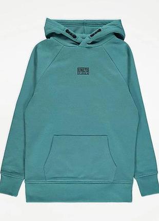 Теплое стильное трикотажное худи внутри на флисе от george