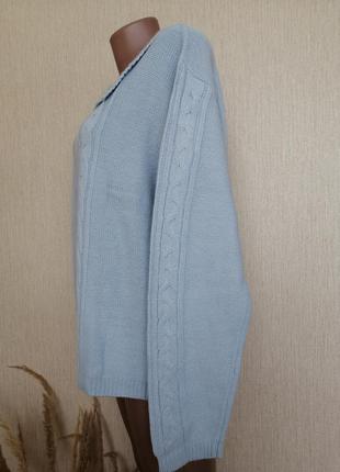 Ніжний голубенький светр3 фото
