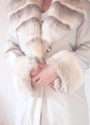 Пальто меховое, на съемной подкладке из меха кролика, италия