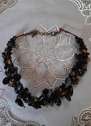 Manouk брендове ефектне кольє прикраса на шию ручна робота вінтаж нідерланди
