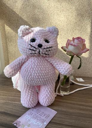 Плюшевый кот, ручная работа