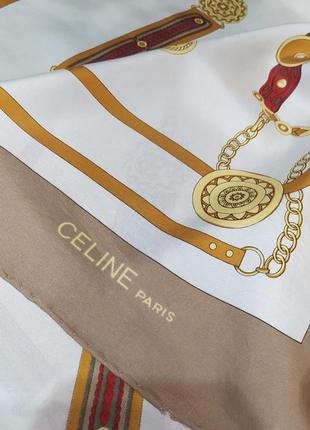 Платок шелк винтаж celine2 фото