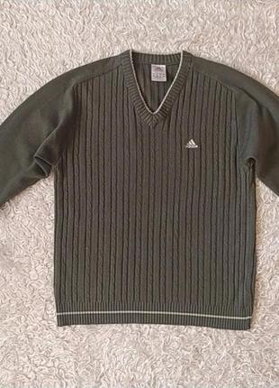 Фирменный свитер шерсть адидас2 фото