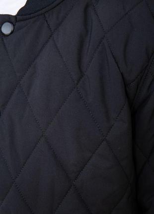 Мега стильна подовжена стьобана куртка деммі в xs s 44р 46 р3 фото