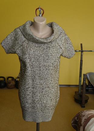 Кофта-джемпер-туніка на розмір l акріл+шерсть wallis