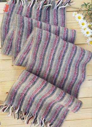 Шерстяной шарф в полоску hugo boss