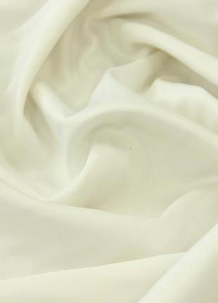 Коттоновая тканина італійська бавовна з еластаном натуральна однотонна молочного кольору g 127