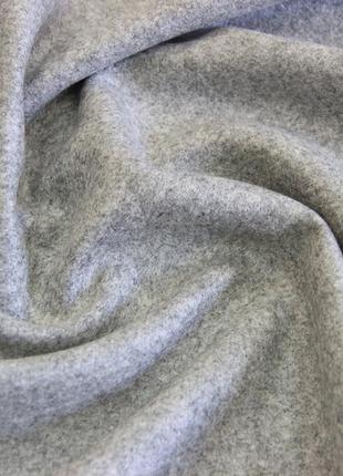 Пальтовая шерстяная с полиэстером ткань светло серого цвета y 1181 фото