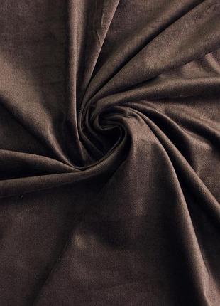 Оксамит італійський бавовняний з еластаном натуральний мокко однотонний mi 49
