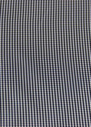 Подкладочная ткань клетка итальянская бело черно голубого цвета g 445k3 фото