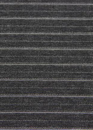 Костюмна італійська вовняна натуральна тканина смужка  сірого кольору g 603 фото