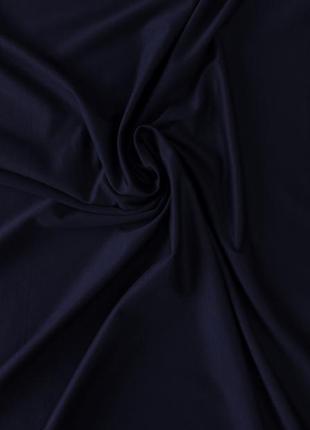 Трикотаж джерси итальянский хлопковый натуральный темно синий однотонный mi 55